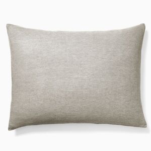 European Flax Linen King Sham,Warm Gray Melange, Retail Price $59.00 USD